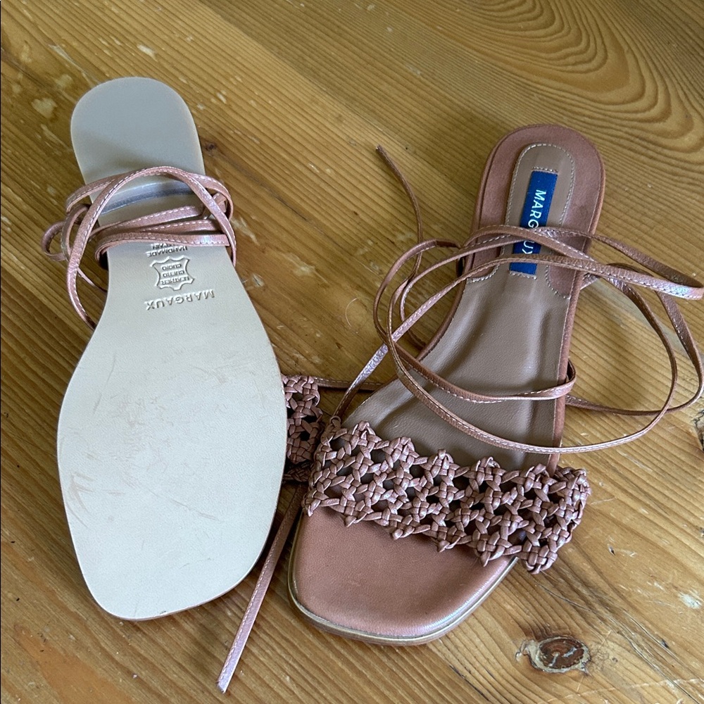 Margaux Women's Brown Lace-Up Sandals